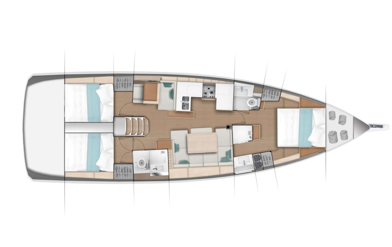 מפרשית JEANNEAU SUN ODYSSEY 490 - סטרים יאכטות