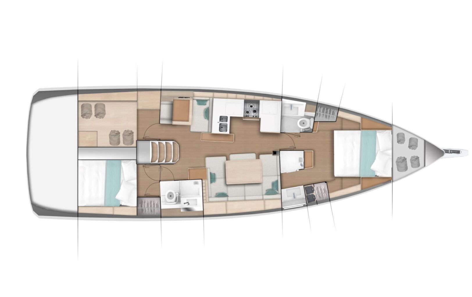מפרשית JEANNEAU SUN ODYSSEY 490 - סטרים יאכטות