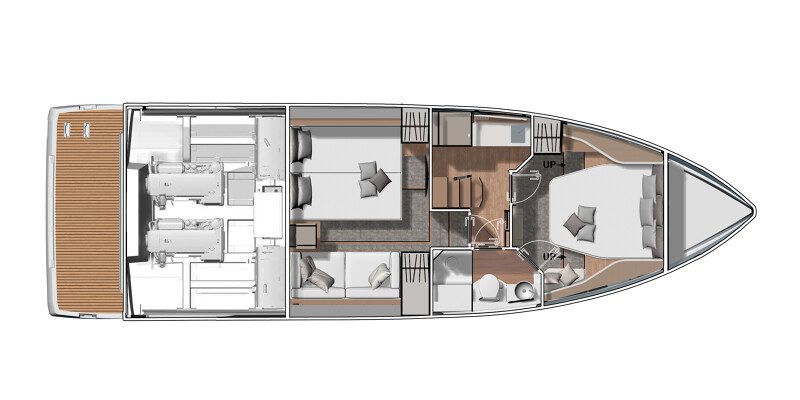 יאכטה מנועית JEANNEAU DB/43 INBOARD - סטרים יאכטות